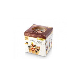 MINI CONO SURTIDO (NEUTRO) 75mm. CAJA 9un.